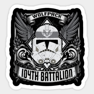 104TH BATTALION - SIGNET CREST Sticker